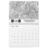 Logo Business Gift - Abstracte kleurpatronen Kalender (Mar 2027)