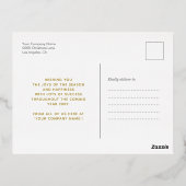 Logo Business Gold Lettering Prettige feestdagen W (Achterkant)