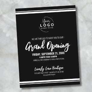 Logo Business Grand Opening Briefkaart