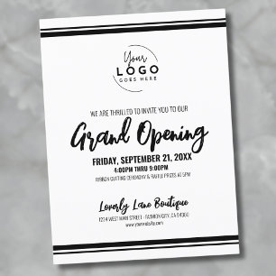 Logo Business Grand Opening Briefkaart