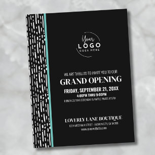 Logo Business Grand Opening Invitation Briefkaart