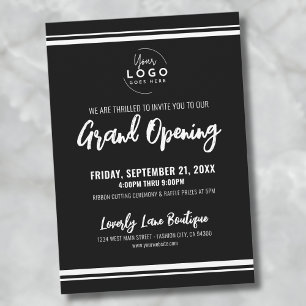 Logo Business Grand Opening Kaart