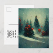 Logo Business Kerstbomen Landscape Briefkaart (Voorkant / Achterkant)