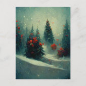 Logo Business Kerstbomen Landscape Briefkaart (Voorkant)