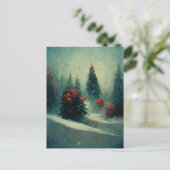 Logo Business Kerstbomen Landscape Briefkaart (Staand voorkant)