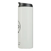 Logo Business | Minal grijs bedrijf Thermosbeker (Geroteerd rechts)