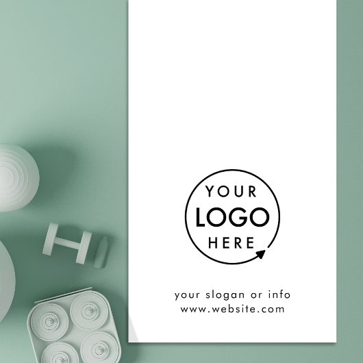 Logo Business Minimal Eenvoudig Wit Aangepast Yogamat