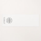 Logo Business Minimal Eenvoudig Wit Aangepast Yogamat (Voorkant (horizontaal))