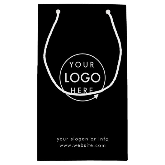 Logo Business | Minimalistisch bedrijfsbedrijf Klein Cadeauzakje (Achterkant)