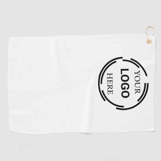 Logo Business Modern Minimale Design Golfhanddoek (Horizontaal)