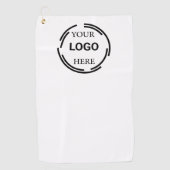 Logo Business Modern Minimale Design Golfhanddoek (Voorkant)