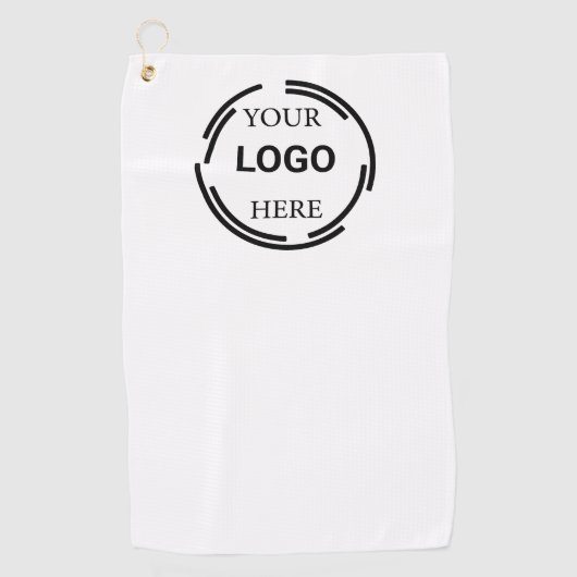 Logo Business Modern Minimale Design Golfhanddoek (Voorkant)