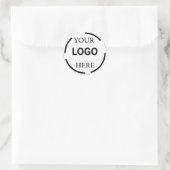 Logo Business Modern Minimale Design Ronde Sticker (Tas)