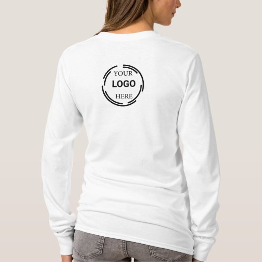 Logo Business Modern Minimale Design T-shirt (Achterkant)