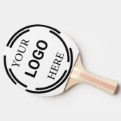 Logo Business Modern Minimale Design Tafeltennisbatje (Zijkant)