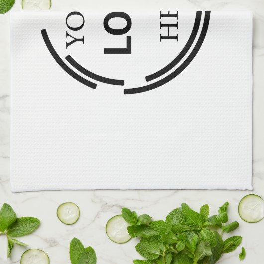 Logo Business Modern Minimale Design Theedoek (Gevouwen)