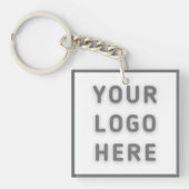 Logo Business Modern Square Sleutelhanger (voorkant)