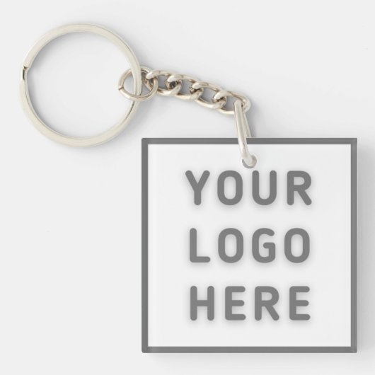 Logo Business Modern Square Sleutelhanger (voorkant)