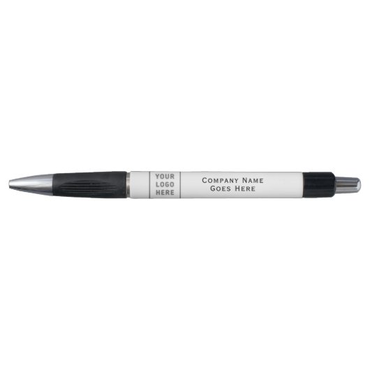 Logo Business Name Sjabloon Promo White Pen (Voorkant)