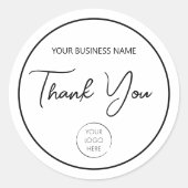 Logo Business of Store, orderverpakking Hartelijk  Ronde Sticker (Voorkant)