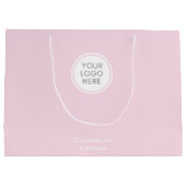 Logo business Pink Blush Corporate tas Groot Cadeauzakje (Achterkant)