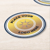 Logo Business Promotion Custom Ronde Kartonnen Onderzetter (Gebogen)
