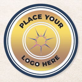 Logo Business Promotion Custom Ronde Kartonnen Onderzetter