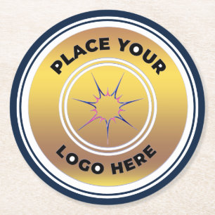 Logo Business Promotion Custom Ronde Kartonnen Onderzetter