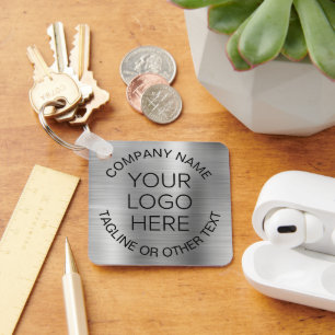 Logo Business Promotion Silver Sleutelhanger
