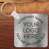 Logo Business Promotion Silver Sleutelhanger (Voorkant)