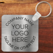 Logo Business Promotion Silver Sleutelhanger (Achterkant)