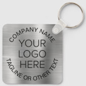 Logo Business Promotion Silver Sleutelhanger (Achterkant)