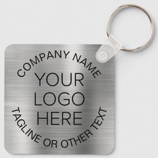 Logo Business Promotion Silver Sleutelhanger (Achterkant)
