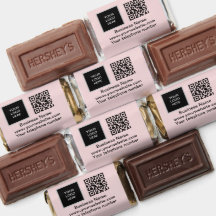 Logo Business QR Code Roze Minimalistisch Bedrijf