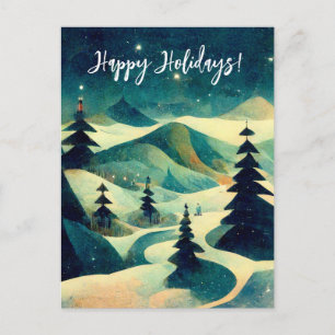 Logo Business Retro-Briefkaart voor kerstverf Briefkaart