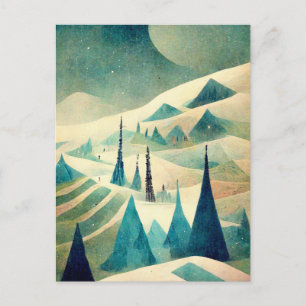 Logo Business Retro-kerstdal-Briefkaart Briefkaart