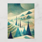 Logo Business Retro-kerstdal-Briefkaart Briefkaart (Voorkant)