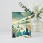 Logo Business Retro-kerstdal-Briefkaart Briefkaart (Staand voorkant)