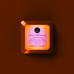 Logo Butter Cosmetic Soap Product Label Oranje