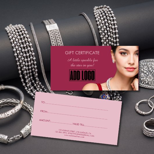 Logo Cadeaubon Bedrijf in Modieuze Sieraden
