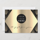 Logo Cadeaubon Black Gold Hair Makeup (Voorkant)