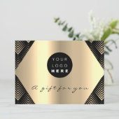 Logo Cadeaubon Black Gold Hair Makeup (Staand voorkant)