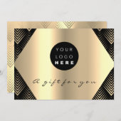 Logo Cadeaubon Black Gold Hair Makeup (Voorkant / Achterkant)