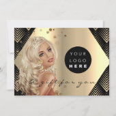 Logo Cadeaubon Black Gold Hair Wellness (Voorkant)