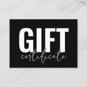 Logo Cadeaubon Modern Zakelijk Visitekaartje (Voorkant)