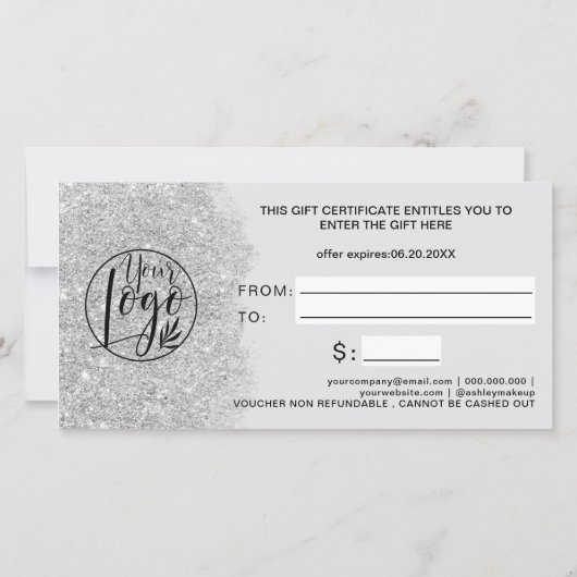 logo cadeaubon voor zilverglitter (Achterkant)