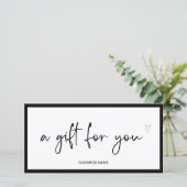 Logo cadeaucertificaat voor zwart en wit (Staand voorkant)