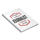 Logo-cadeauideeën voor journalisten. notitieboek (Rechterzijde)