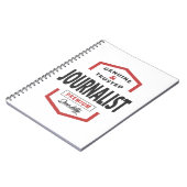 Logo-cadeauideeën voor journalisten. notitieboek (Linkerzijde)