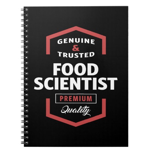 Logo Cadeauideeën voor voedingswetenschappen Notitieboek (Voorkant)